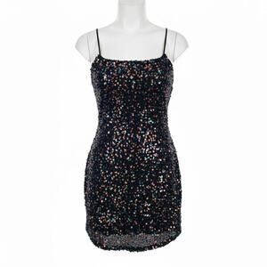 Hello molly black sequin top
